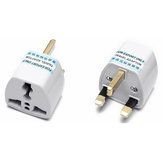 UK type 3 flat blades plug with Earthed Universal Travel AC Adapter